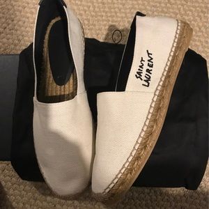 Saint Laurent round toe, Slip on espadrille